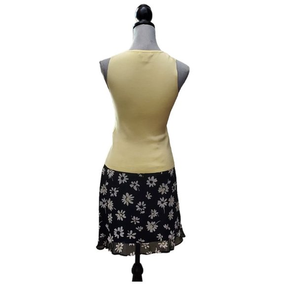 Petite Sophisticate Silk Stretch Cardigan & Shell Set | Like New | XSP | Yellow - Picture 5 of 11